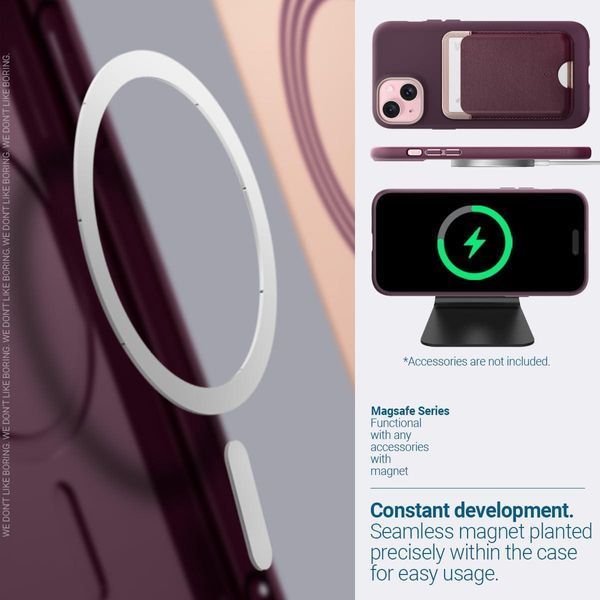 Чохол Caseology Nano Pop Mag Burgundy Bean для iPhone 15 ACS06825 2000743646 фото