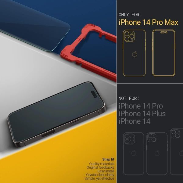 Захисне скло Caseology Snap Fit 2-Pack для iPhone 13 Pro Max | 14 Plus 1847713911 фото