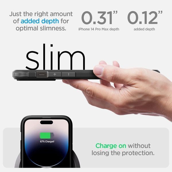 Чехол Spigen Tough Armor with MagSafe Black для iPhone 14 Pro Max 1819593445 фото