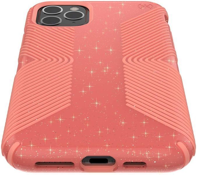 Чехол Speck Presidio Grip + Glitter Lilypink Glitter | Papaya Pink для iPhone 11 Pro Max