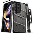 Противоударный чехол Zizo Bolt Series Gun Metal Gray с клипсой для Samsung Galaxy S23 Ultra SM-S918