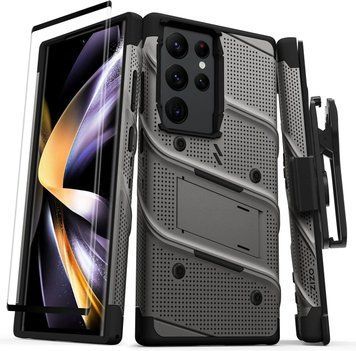 Чохол Zizo Bolt Series Gun Metal Gray з кліпсою для Samsung Galaxy S23 Ultra SM-S918 1963483829 фото