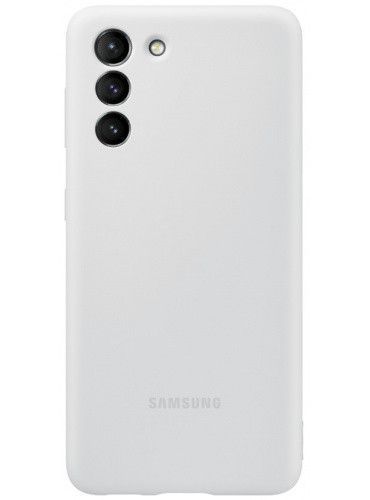 Чохол Samsung Silicone Cover Light Gray для Samsung S21 5G SM-G991 1686884261 фото