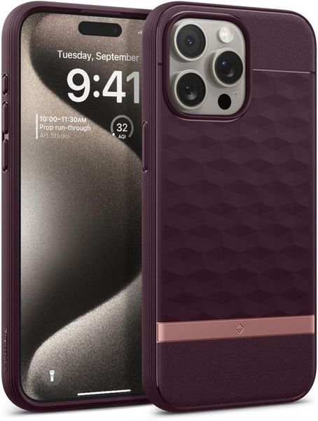 Чохол Caseology Parallax Mag Burgundy для iPhone 15 Pro Max ACS06616 2026357356 фото