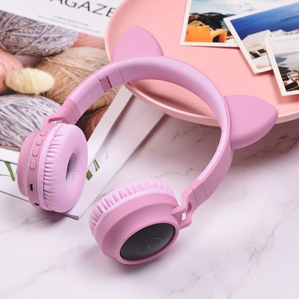 Беспроводные BLUETOOTH наушники Hoco W27 Cat Ear Grey-pink 1187998093 фото