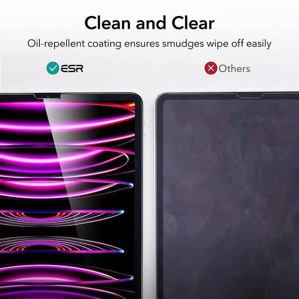 Защитное стекло ESR Tempered Glass Protector 2 Pack для iPad 9 | 8 | 7 10.2" 2021 | 2020 | 2019 1838122211 фото