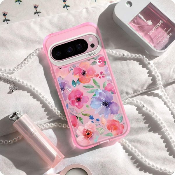 Чохол Spigen Cyrill UltraSheer Pink - Watercolor Florals для Google Pixel 9 | 9 Pro ACS08818 2498314765 фото