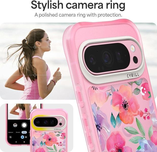 Чохол Spigen Cyrill UltraSheer Pink - Watercolor Florals для Google Pixel 9 | 9 Pro ACS08818 2498314765 фото