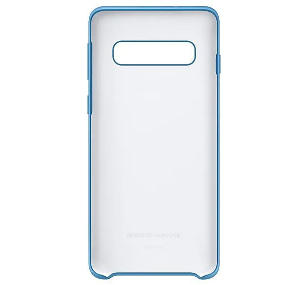 Оригинальный чехол Samsung Silicone Cover Blue для Galaxy S10 Plus SM-G975 1468032090 фото
