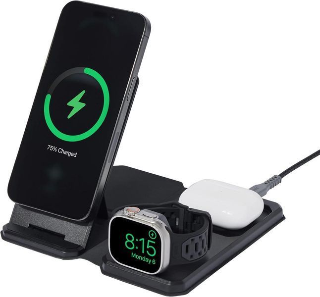 Бездротовий зарядний пристрій UAG 3-in-1 Travel Charger Black 3046970679 фото