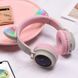 Беспроводные BLUETOOTH наушники Hoco W27 Cat Ear Grey-pink 1187998093 фото 4
