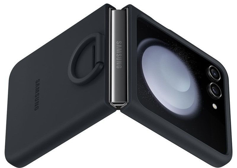 Чохол Samsung Silicone Case With Ring Indigo для Galaxy Z Flip 5