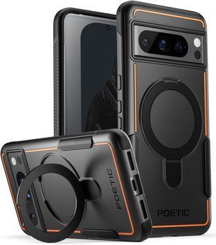 Чохол Poetic Neon MagSafe Ring Stand Cover Black для Google Pixel 8 Pro 2092905292 фото
