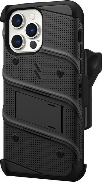Противоударный чехол Zizo Bolt Series Black с клипсой для iPhone 14 Pro Max