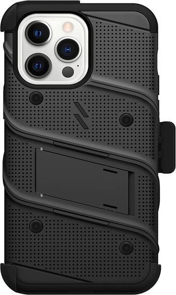 Противоударный чехол Zizo Bolt Series Black с клипсой для iPhone 14 Pro Max
