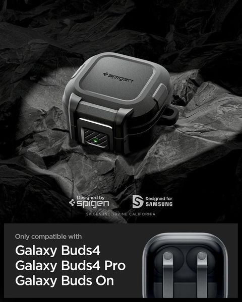 Чехол Spigen Lock Fit Matte Black для Samsung Galaxy Buds 4 Pro | 4 | On