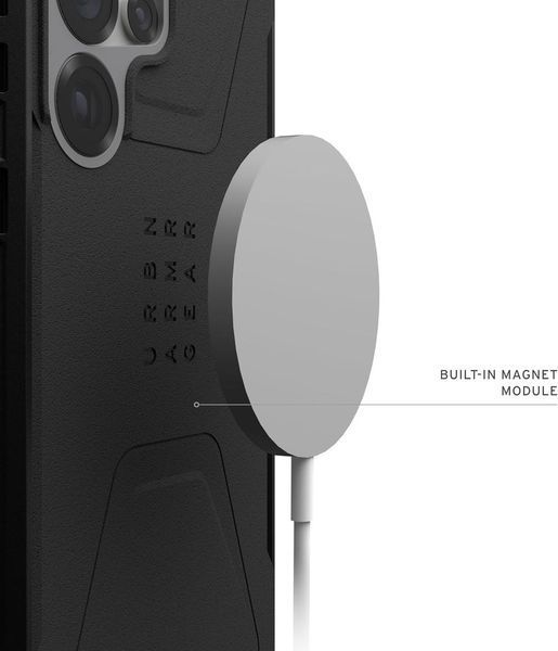 Чохол UAG Civilian Magsafe Black для Samsung Galaxy S25 Ultra 2833934596 фото