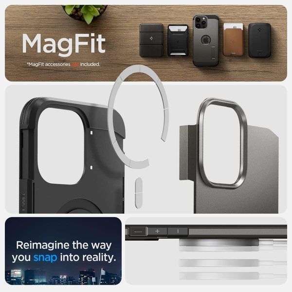 Чехол Spigen Tough Armor with MagSafe Gunmetal для iPhone 14 Pro Max