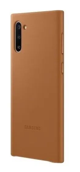 Официальный Чехол Samsung Leather Back Cover Light Brown для Samsung Galaxy Note 10 SM-N970 1528096341 фото