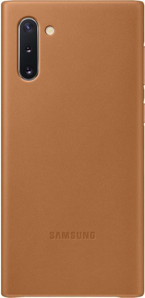 Официальный Чехол Samsung Leather Back Cover Light Brown для Samsung Galaxy Note 10 SM-N970 1528096341 фото