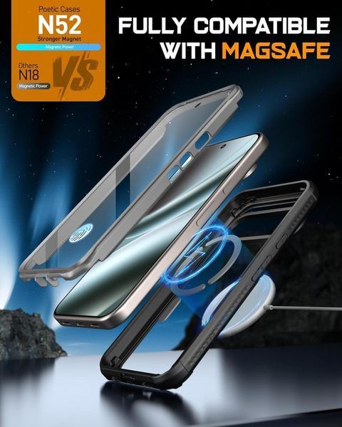Захисний чохол 360&deg; Poetic Guardian MagSafe Clear Black для Google Pixel 10 Pro Xl 2800140297 фото