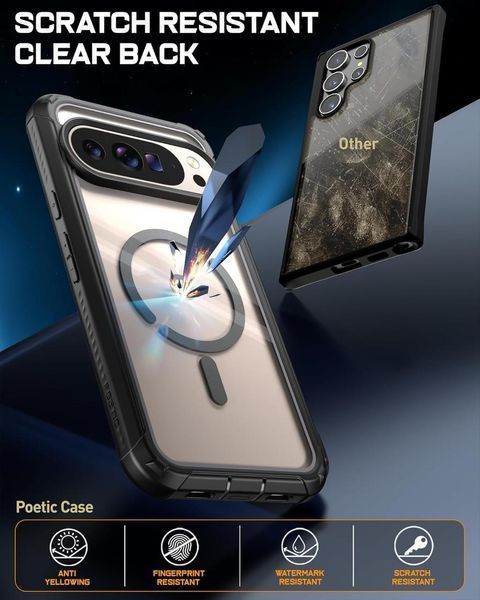 Захисний чохол 360&deg; Poetic Guardian MagSafe Clear Black для Google Pixel 10 Pro Xl 2800140297 фото