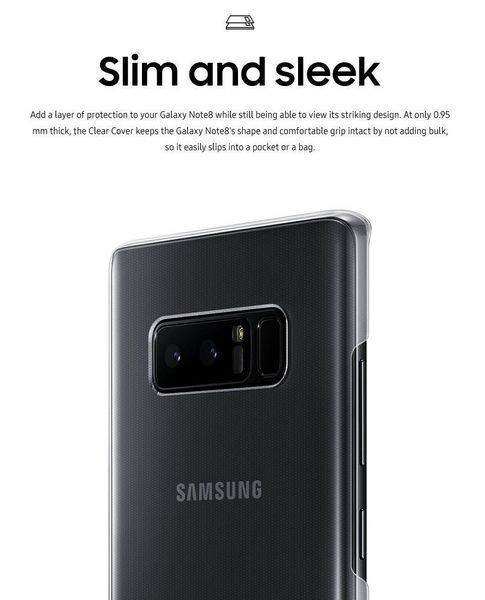 Чохол Samsung Clear Cover Violet для Galaxy Note 8 SM-N950 1657054459 фото
