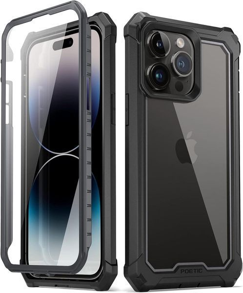Противоударный чехол 360&deg; Poetic Guardian Black для iPhone 14 Pro Max 2078069191 фото