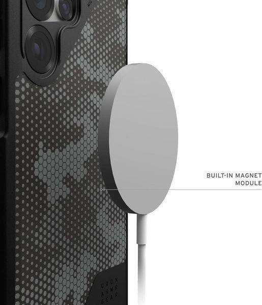 Чохол UAG Metropolis LT Magsafe Micro Hex Camo Graphite для Samsung Galaxy S25 Ultra 2834064756 фото