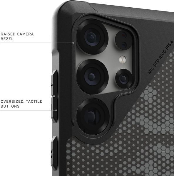 Чохол UAG Metropolis LT Magsafe Micro Hex Camo Graphite для Samsung Galaxy S25 Ultra 2834064756 фото