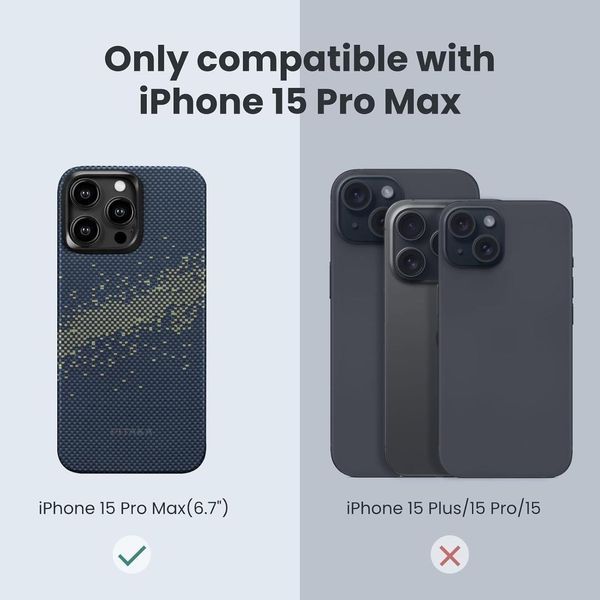 Чохол Pitaka StarPeak MagEZ Case 4 Milky Way Galaxy для iPhone 15 Pro Max 3055022242 фото
