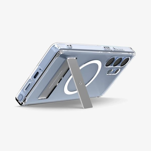 Чохол Spigen Ultra Hybrid S MagFit Qi2 Kickstand Clear White для Samsung Galaxy S25 Ultra ACS08963 2584388003 фото