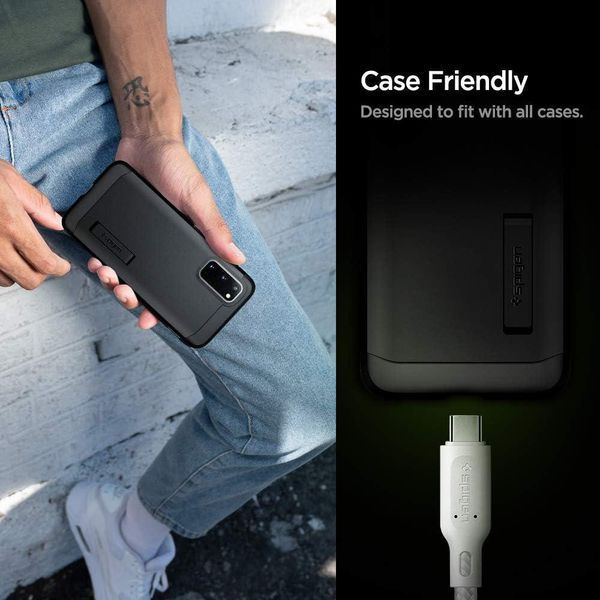 Кабель Spigen DuraSync UCB-C to USB-C 2.0 1.5m 60W White 000CA25703 1878449291 фото