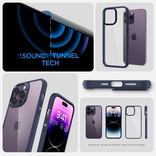 Чохол Spigen Ultra Hybrid Navy Blue для iPhone 14 Pro ACS04962 1867160673 фото