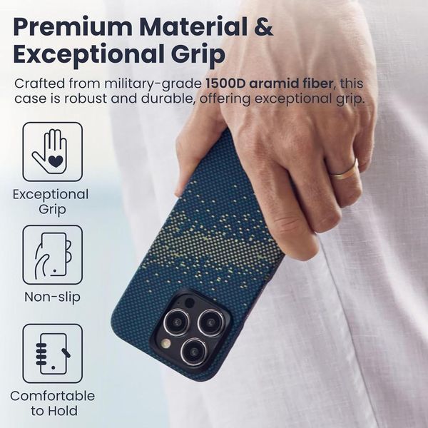 Чохол Pitaka StarPeak MagEZ Case 4 Milky Way Galaxy для iPhone 15 Pro Max 3055022242 фото