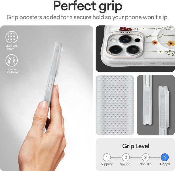 Чехол Spigen Cyrill UltraSheer MagSafe Flower Garden для iPhone 16 Pro Max ACS08743 2502535196 фото