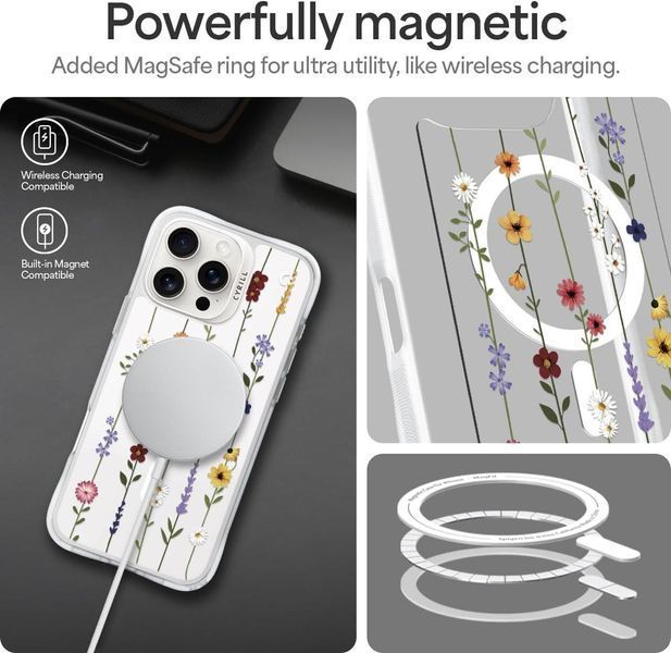Чехол Spigen Cyrill UltraSheer MagSafe Flower Garden для iPhone 16 Pro Max ACS08743 2502535196 фото