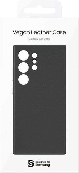 Чехол Samsung Vegan Leather Case Black для Galaxy S24 Ultra SM-S928 2621788084 фото