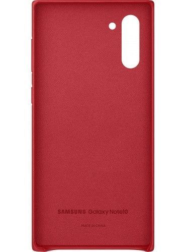 Офіційний чохол Samsung Leather Back Cover Red для Samsung Galaxy Note 10 SM-N970 1528100057 фото