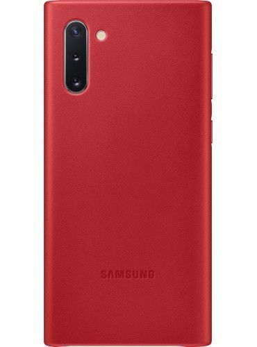 Офіційний чохол Samsung Leather Back Cover Red для Samsung Galaxy Note 10 SM-N970 1528100057 фото