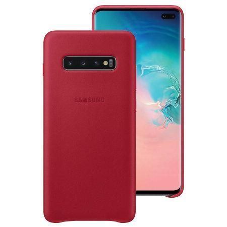 Чохол Samsung Leather Cover Red для Galaxy S10 SM-G973 1431005978 фото