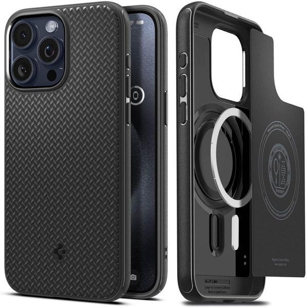 Чохол Spigen Mag Armor Matte Black для iPhone 15 Pro Max ACS06597 2001043663 фото