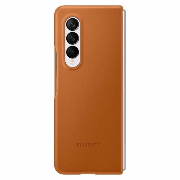 Чехол Samsung Leather Cover Brown для Galaxy Fold 3 1712690272 фото