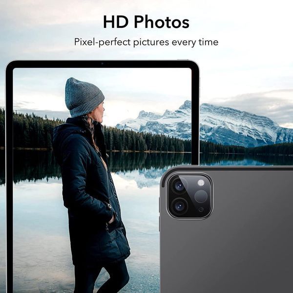 Защитное стекло для камеры ESR Camera Lens Protector Black 2шт для iPad Pro 11 | iPad Pro 12.9 2020 | 2021 1838129340 фото