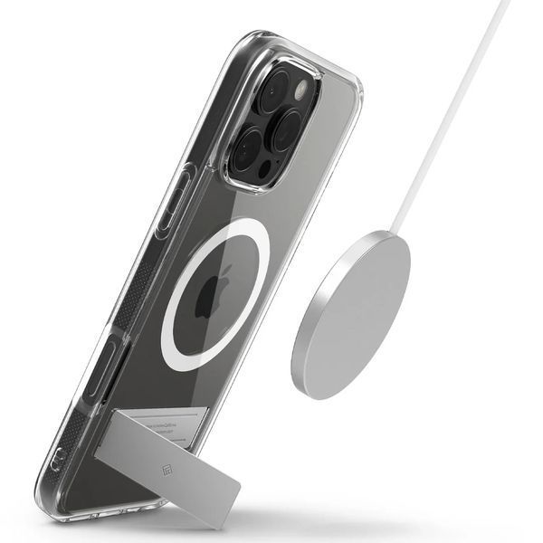 Чохол Caseology Capella Mag Kickstand Clear White Silver для iPhone 16 Pro Max ACS08054 2348881529 фото