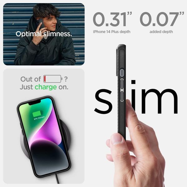 Чохол Spigen Mag Armor MagFit Matte Black для iPhone 14 Plus ACS04918 1867209369 фото