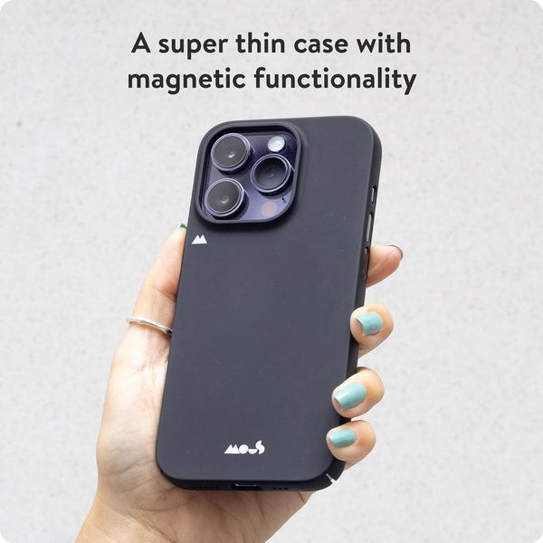 Чехол Mous Super Thin MagSafe Jet Black для iPhone 15 Pro Max 2251461568 фото