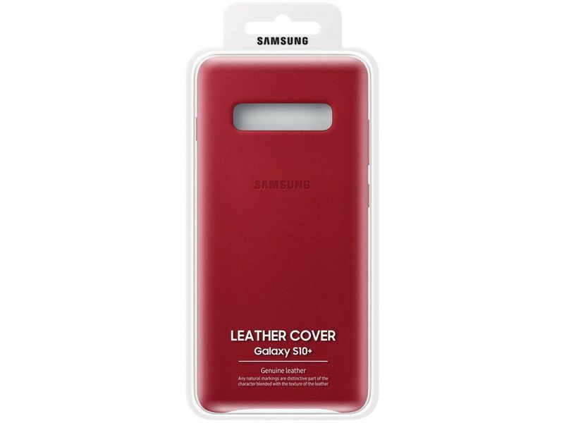 Чохол Samsung Leather Cover Red для Galaxy S10 SM-G973 1431005978 фото