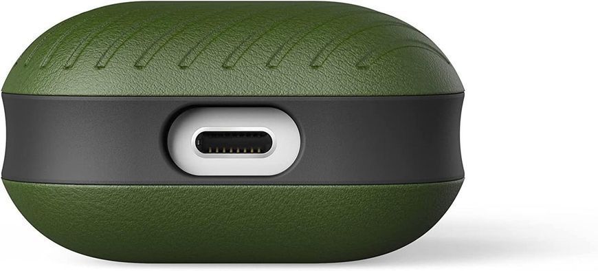 Чехол Moment Leather Olive Green для AirPods 1 Gen | 2 Gen 1819728927 фото