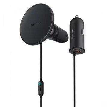 Безпровідний автомобільний зарядний пристрій Baseus CW01 Magnetic Wireless Charging Car Mount 40W 1894908611 фото